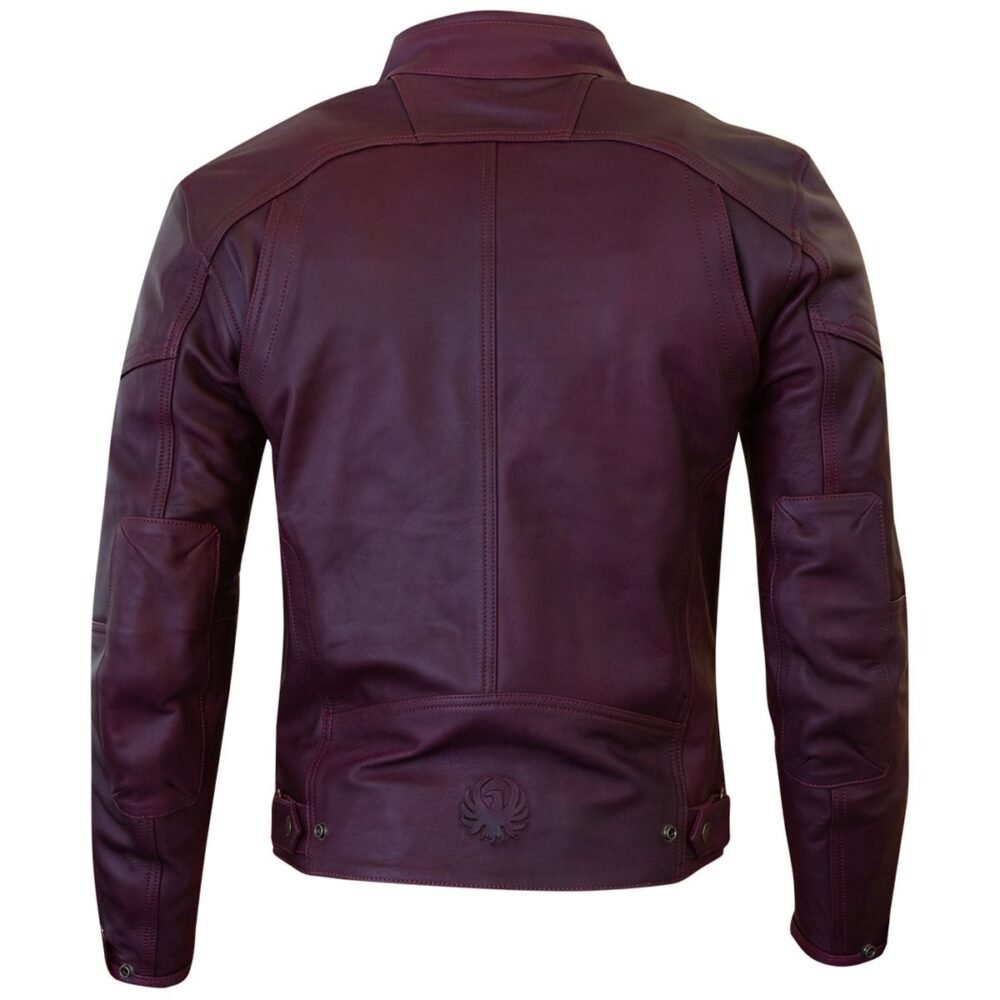 Oxblood Leather Motorcycle Jacket for Riders