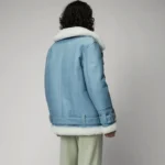 F Aviator Sheepskin Leather Jacket