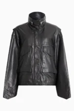 Leather Oversized Jacket Design