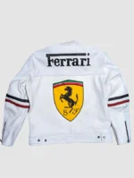 Ferrari Leather Moto Racing Jacket