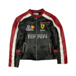 Ferrari Racing Leather Moto Jacket