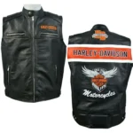 Harley Davidson Men's Genuine Black Biker Vest