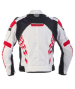 Men’s Leather Jacket with Three-Tone Color Design