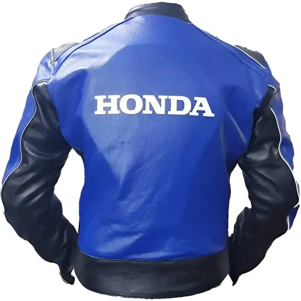 Blue Honda Biker Jacket