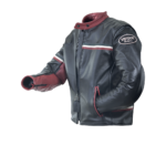 Italia Style Black Waxon Motorcycle Jacket