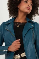 Joe Browns Leather Black Biker Jacket