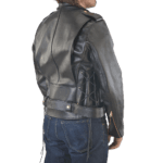 Leather Deluxe Highwayman Biker Jacket