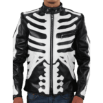 Leather Skeleton Riding Jacket