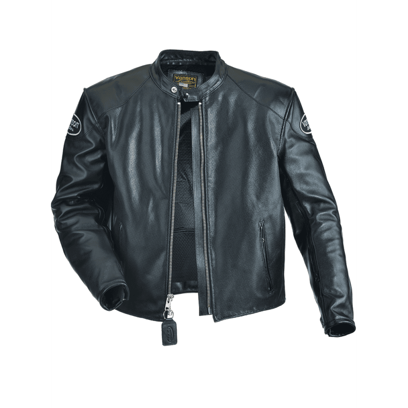 Leather Street Cruiser Jacket, Armored and Vented
