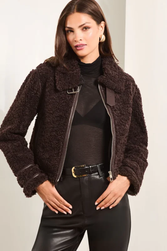 Shearling Biker Jacket