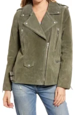 Premium suede motorcycle jacket