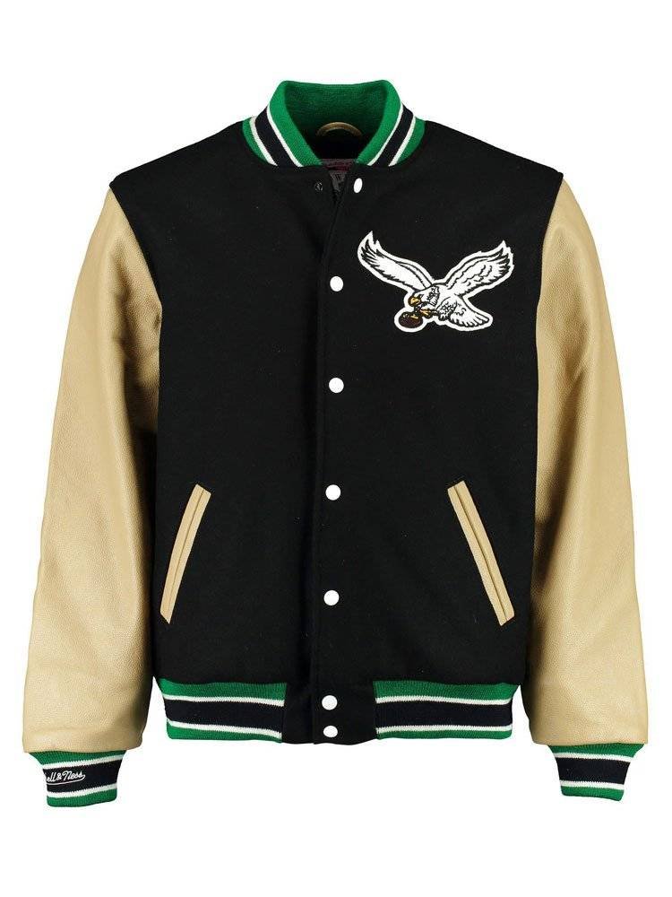 Men’s Eagles bomber varsity jacket