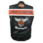 Men's Harley Davidson Black Leather Vest