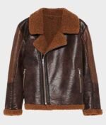 Shearling Lined Leather Jacket