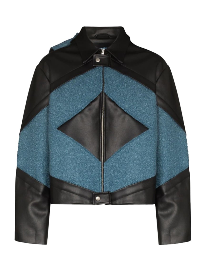 Moto Leather Wool Jacket