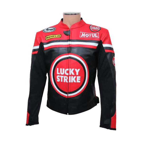 Lucky Strike Leather Motorcycle Jacket