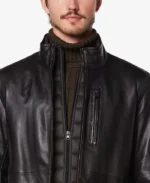 Men's Leather Racer Jacket - Wollman