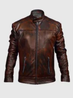 Leather Waxed Jacket