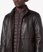 Wollman Smooth Leather Biker Jacket for Men