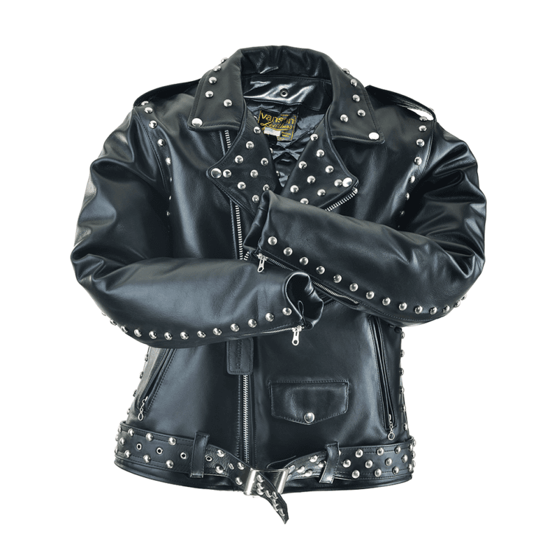 Model C Biker Jacket with Studded Design