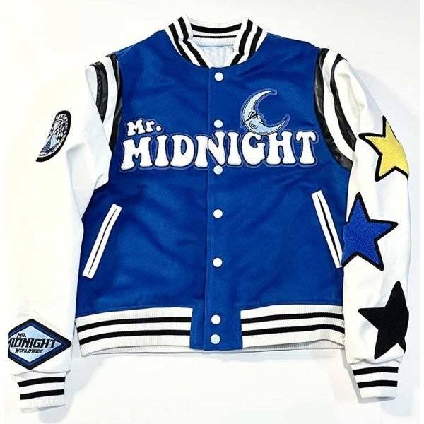 Mr. Midnight Varsity Jacket