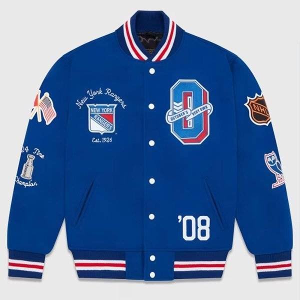 OVO New York Rangers Varsity Jacket