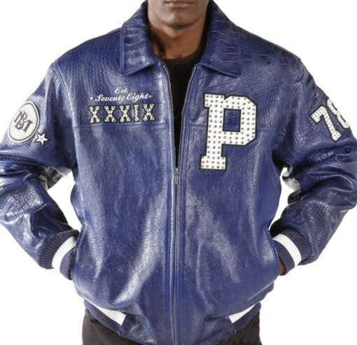 Blue MB 1978 Leather Jacket