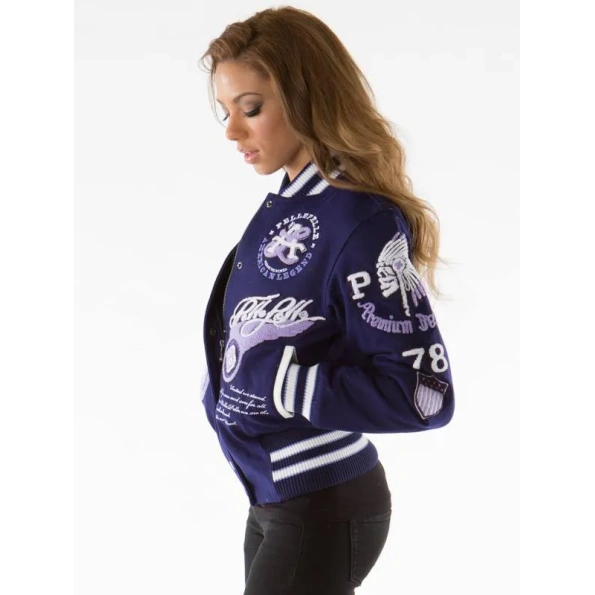 Pelle Pelle Blue Varsity Jacket