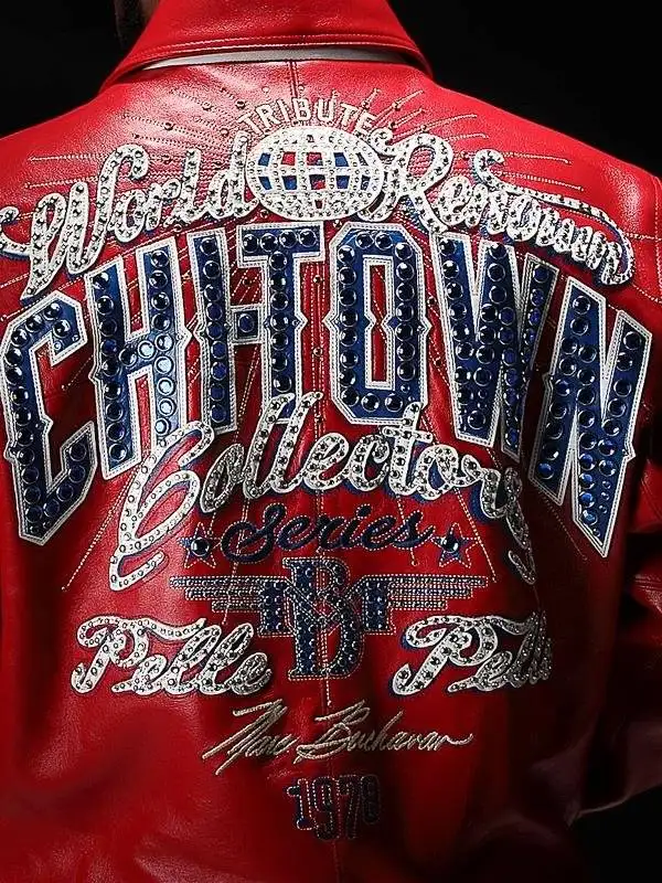 Chi-Town Red Leather Men’s Jacket