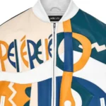 White Picasso Pelle Pelle Leather Coat