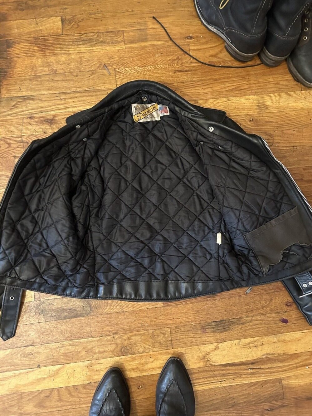 Premium CAF1 Leather Racer Jacket