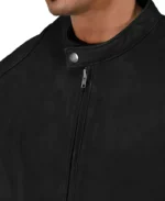 Men's Lambskin Cafe Racer Riding Jacket