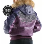 Pelle Pelle purple leather outerwear