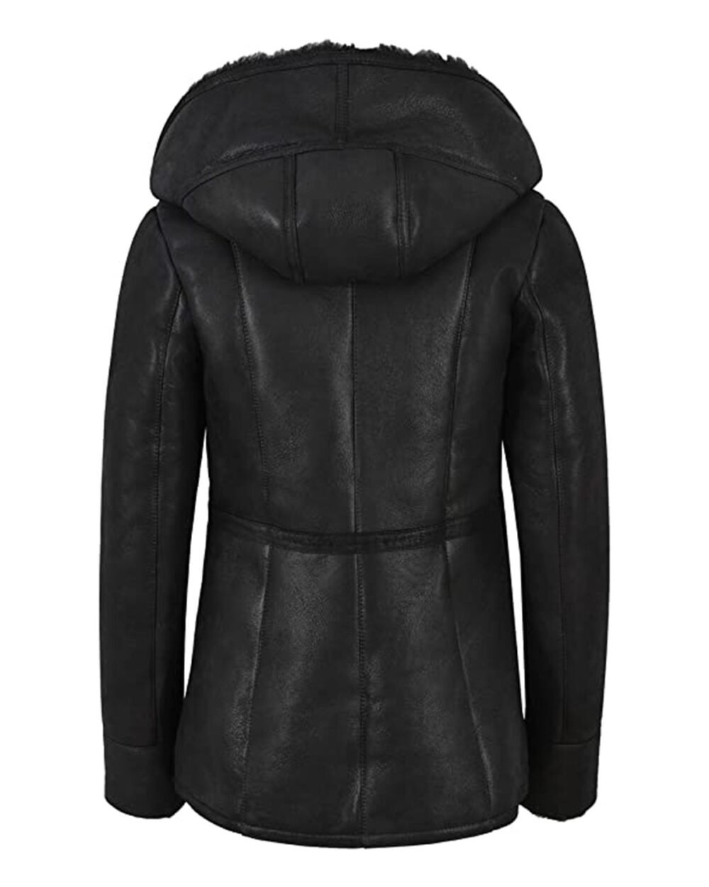 Shearling Leather Coat for Women