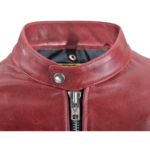 Red Leather Classic Jacket
