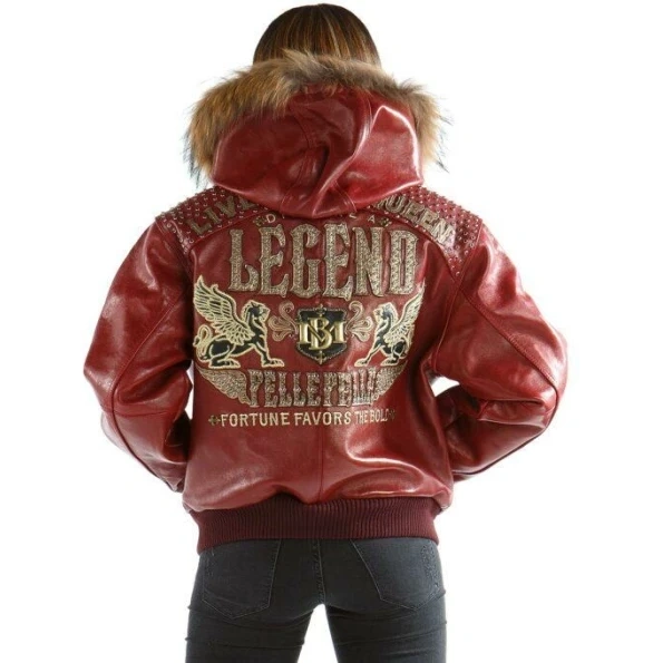 Women Legend Red Leather Jacket