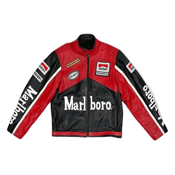 Red Marlboro Racing Leather Jacket