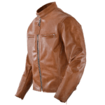 Rust Leather Classic Motorcycle Jacket