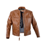 Rust Vintage Biker Leather Jacket
