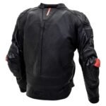 Sedici Corsa Black Motorcycle Jacket