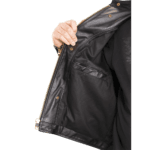 Skeleton Themed Motorcycle Leather Jacket