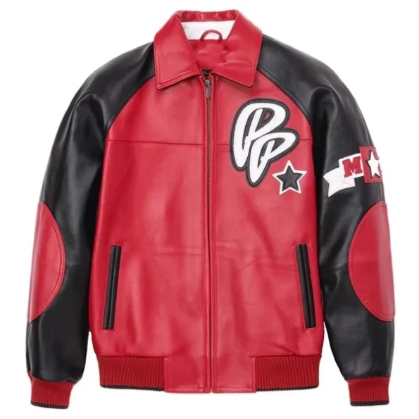 Soda Club Red Pelle Pelle Leather Jacket