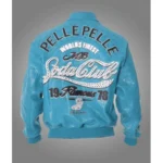 Soda Club Turquoise Pelle Pelle Leather Jacket