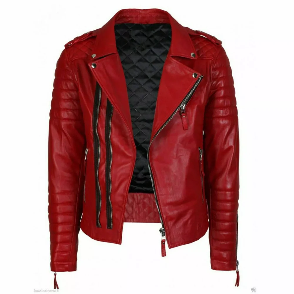 RED LEATHER JACKET