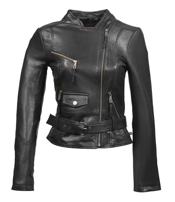 WOMENS MOTORCYCLE LEATHER JACKET