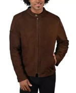 Stylish Lambskin Cafe Racer Jacket for Men