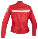 Trendy Red Leather Jacket for Women