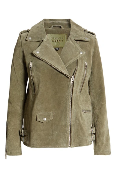 Green Suede Motorcycle Jacket