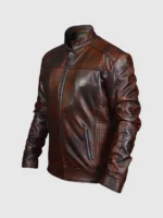 Waxed Leather Biker Jacket