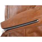 Vintage Rust Leather Biker Jacket